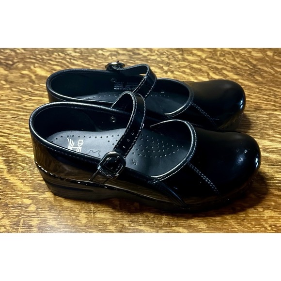 DANSKO Shoes Womens 6.5-7 Black Marcelle Mary Jane Clog Comfort EU 37 - Picture 3 of 9